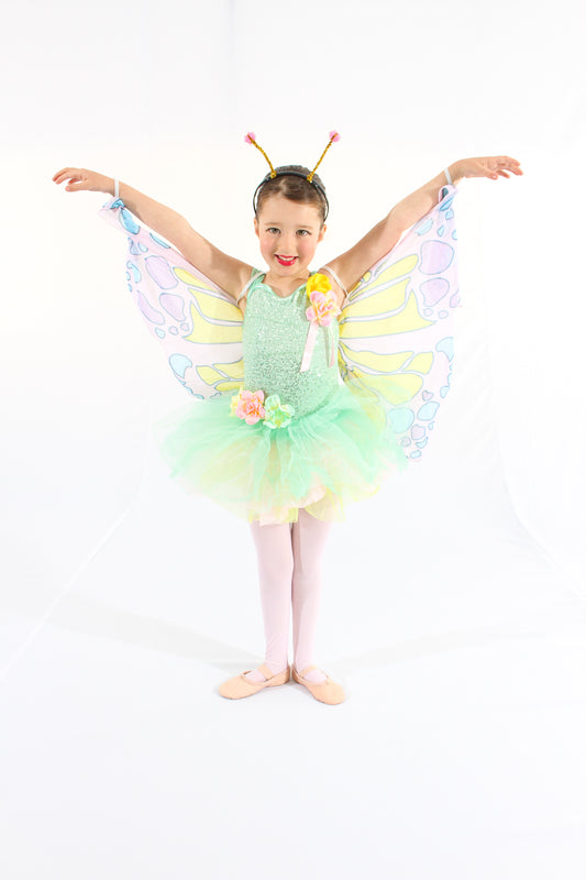 Yellow and Green Tutu Dress - Pre-School