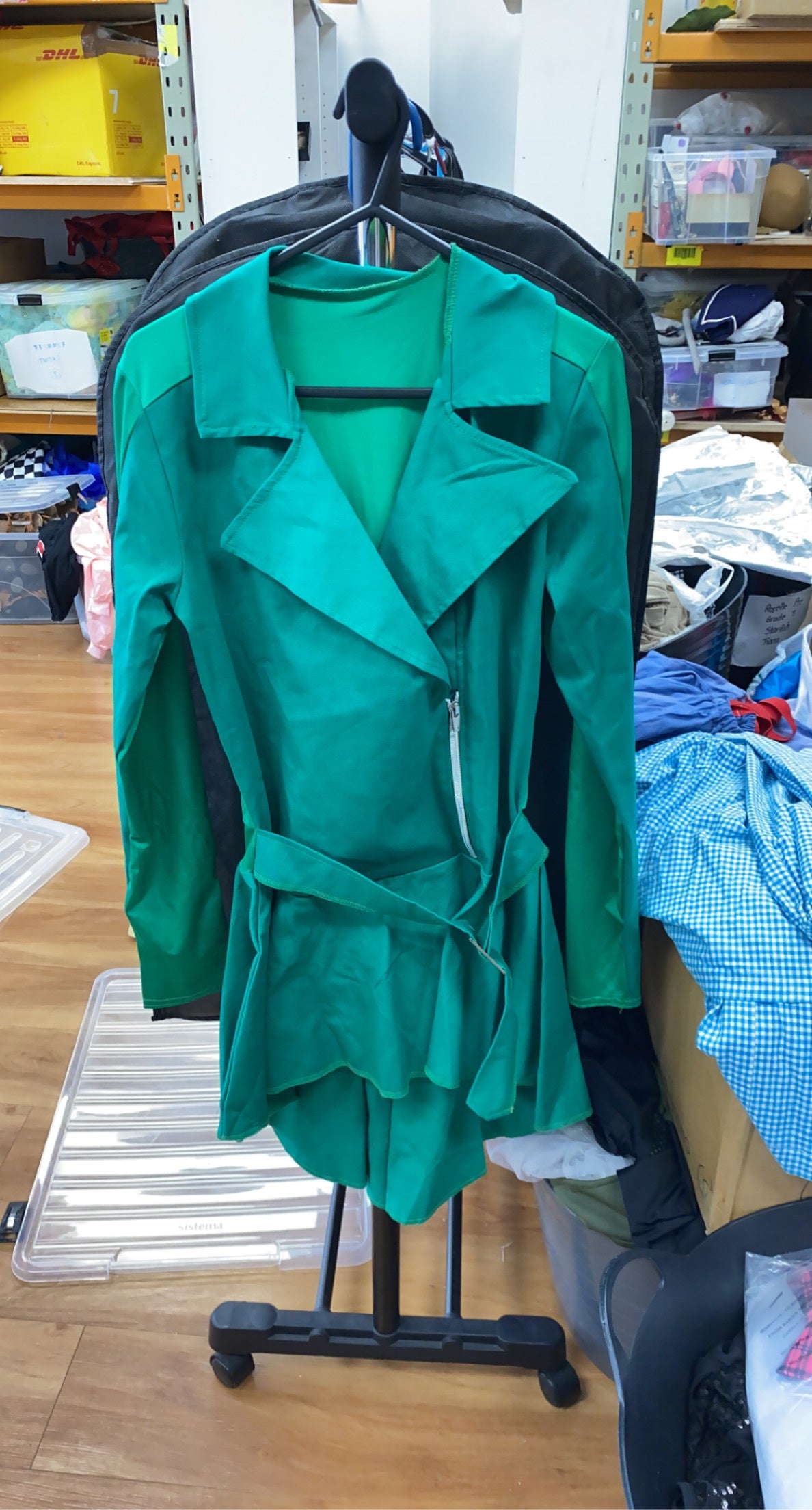 Emerald Green Coat Dress