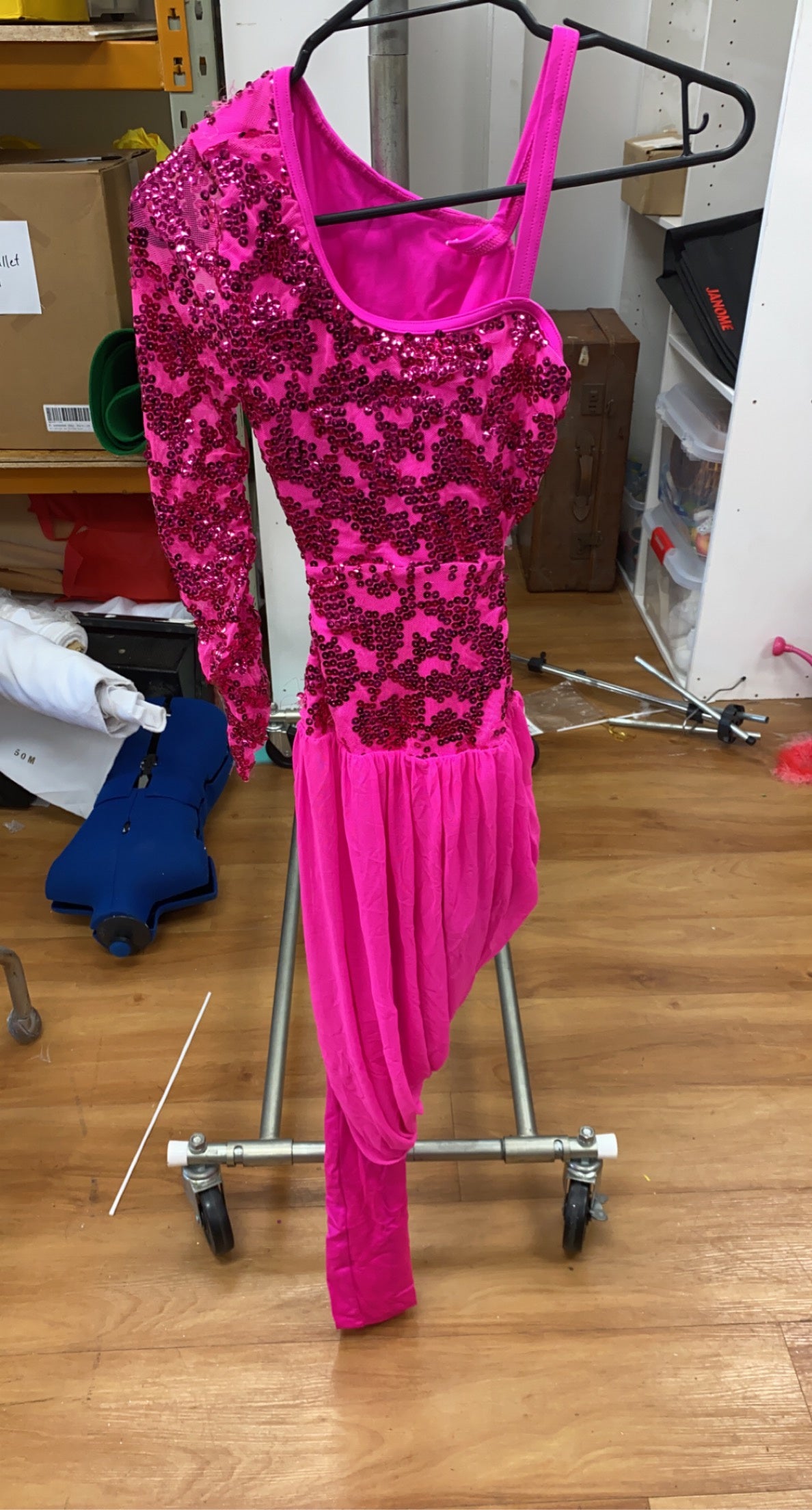 Pink Sequin Unitard