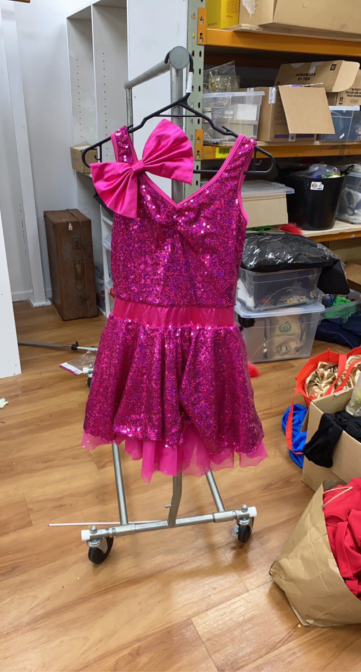 Hot Pink Sequin Dress