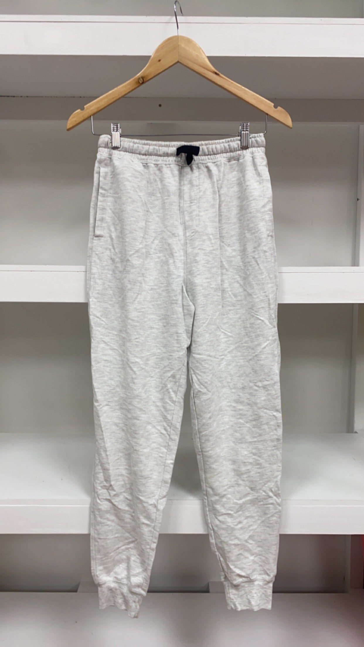 White Marl Track Pants