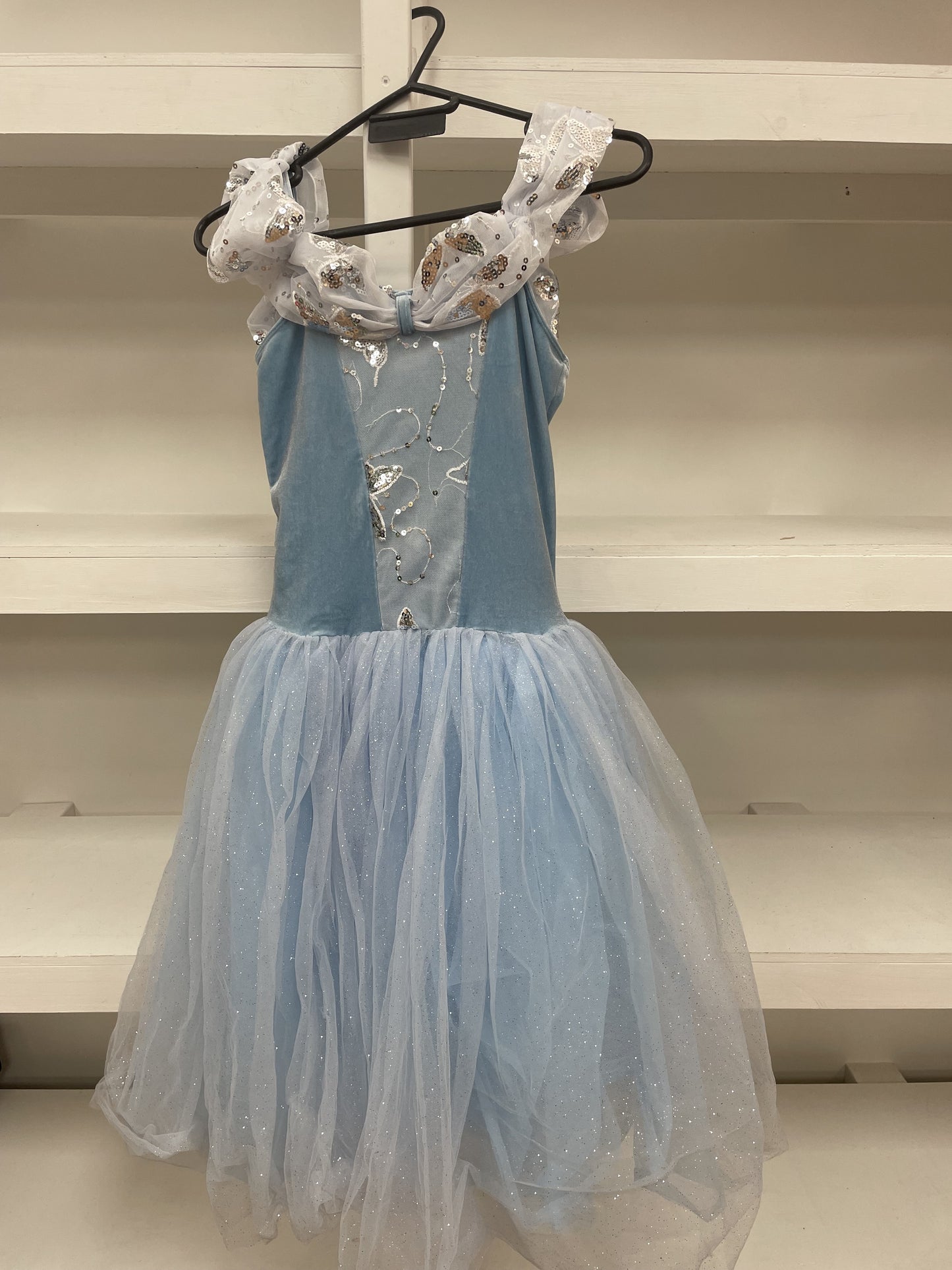 Blue Cinderella Puff Dress