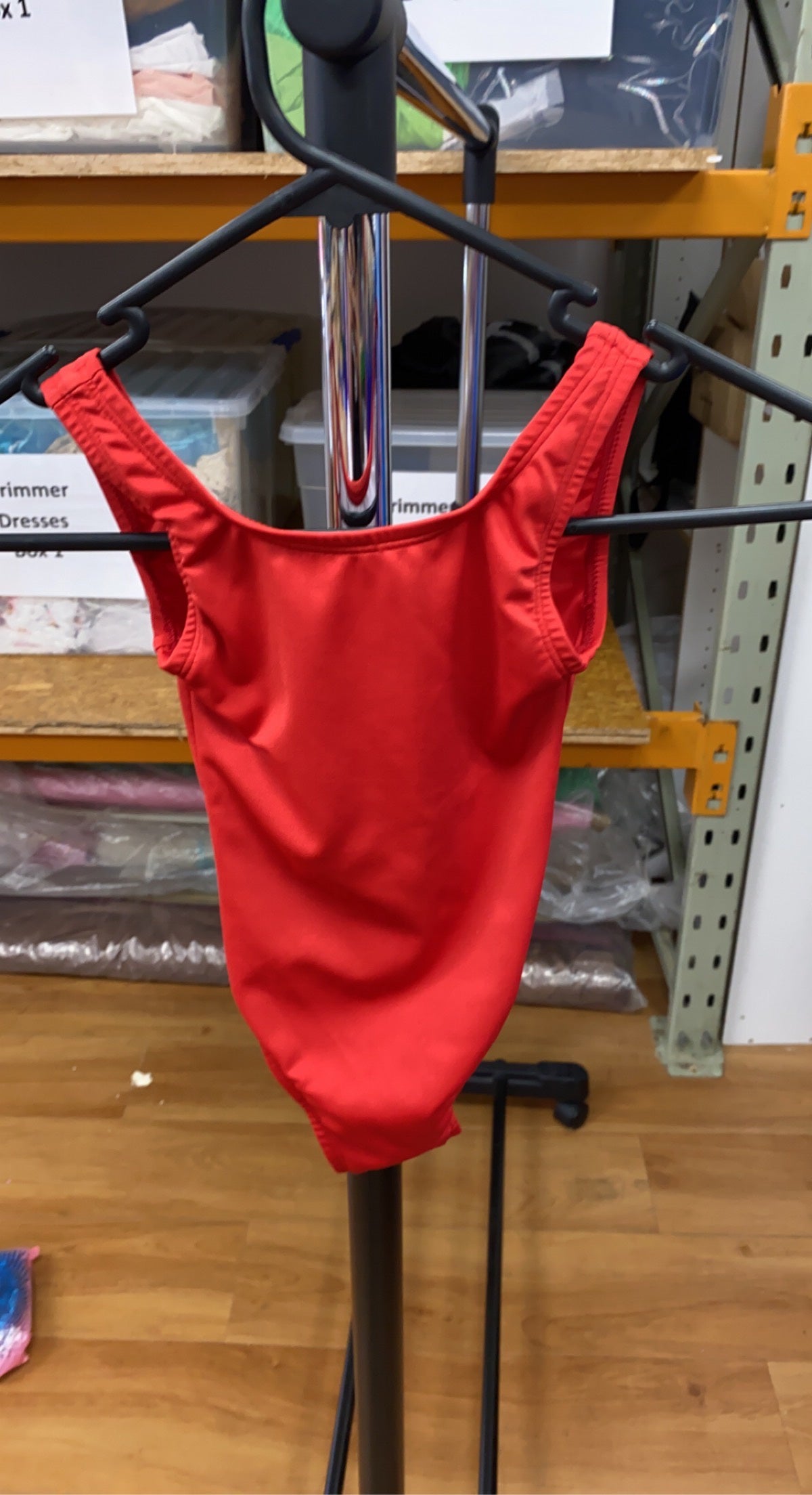 Red Plain Leotard