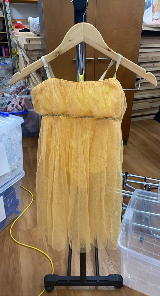 Gold Flowy Sparkle Dress