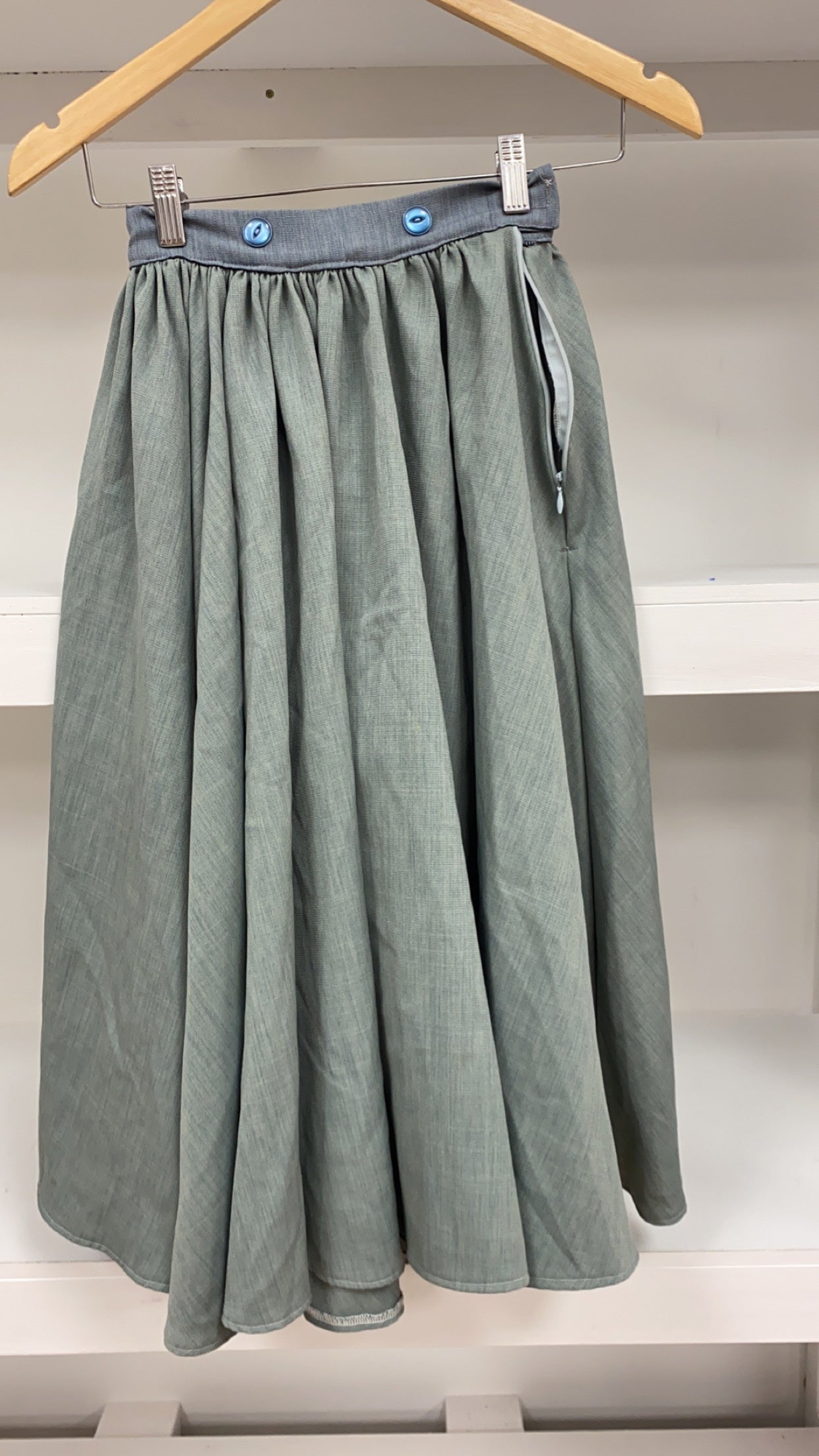 Storm Blue Village Skirt