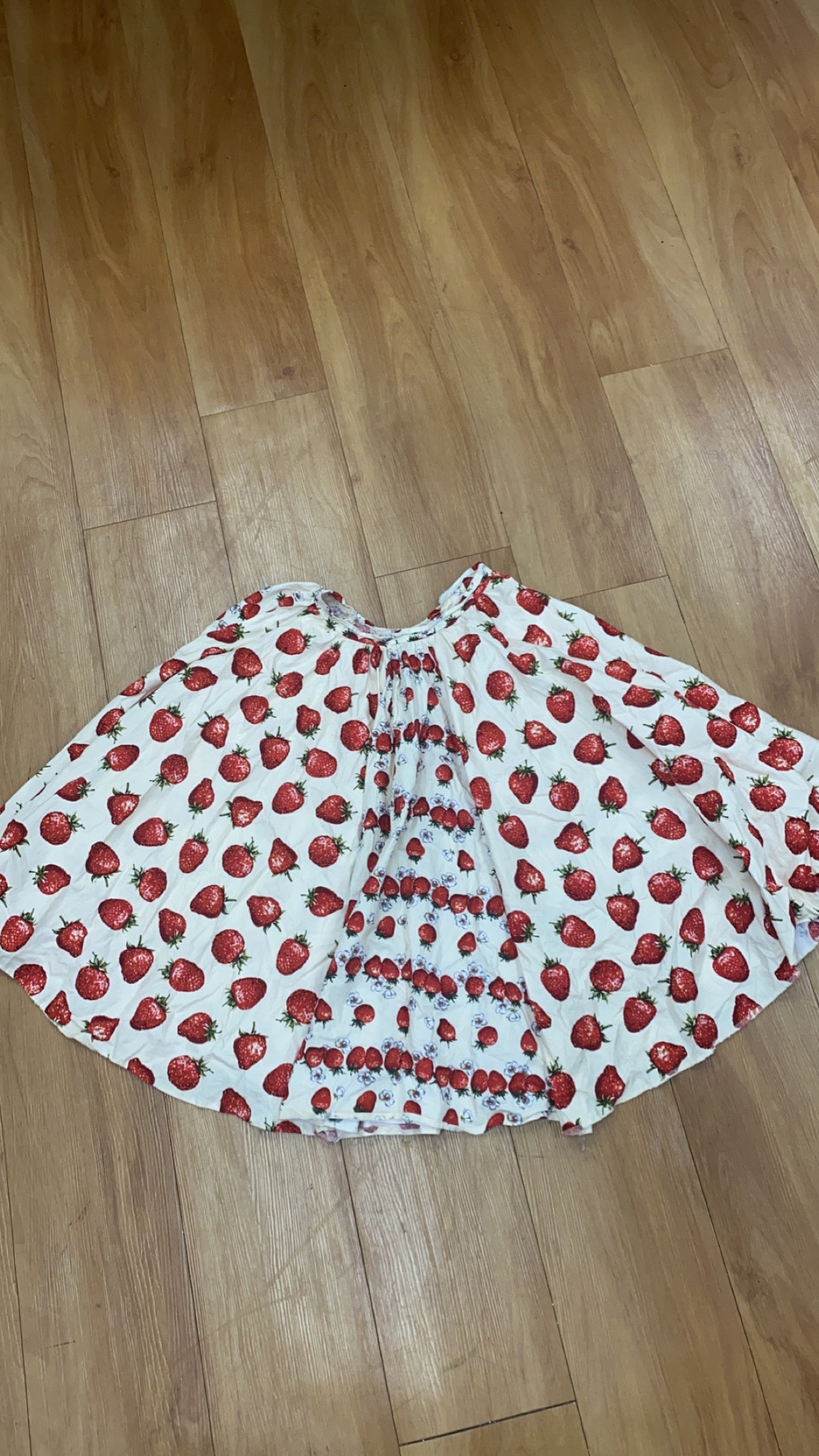 White Strawberry Skirt