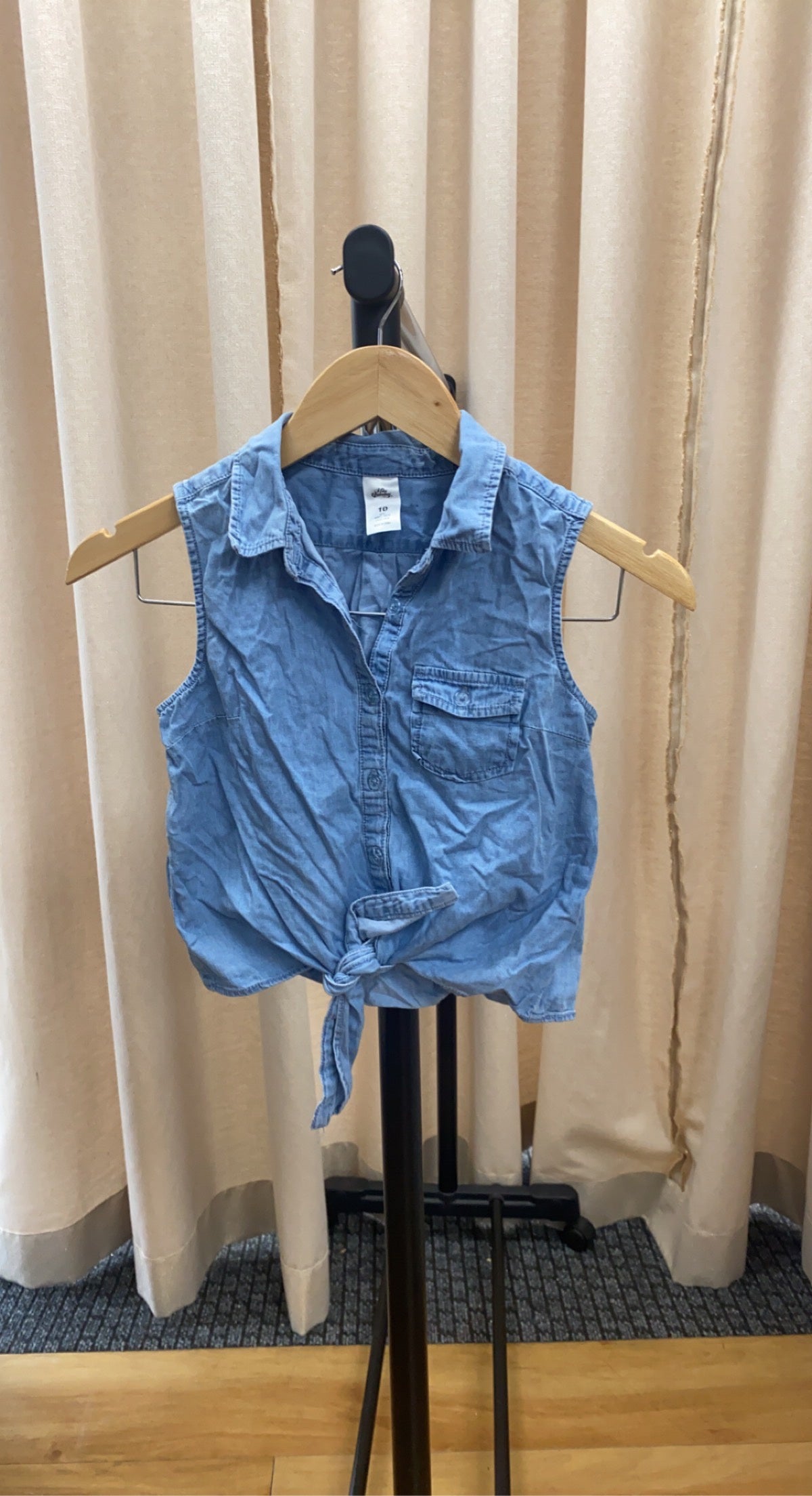 Denim Tie Tops