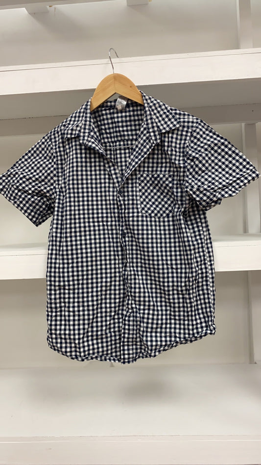 Black and White Checkered Shirt