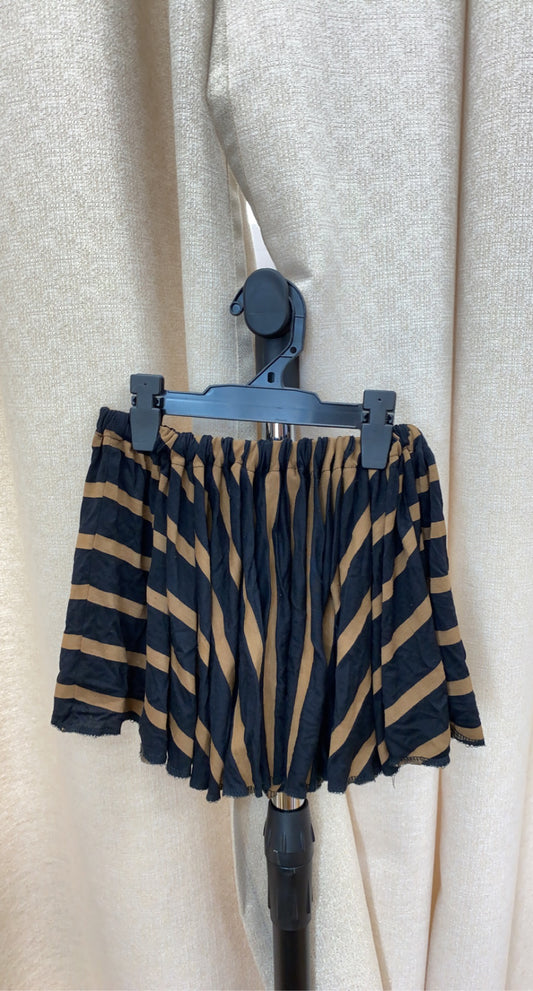 Black & Brown Stripe Skirt/Pants